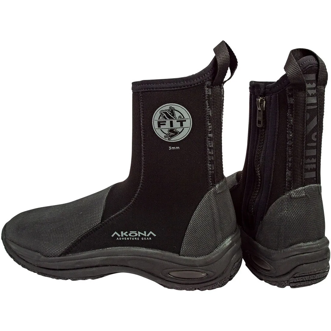 Akona 6mm Fit Molded Sole Hard Scuba Diving Boot High Cut