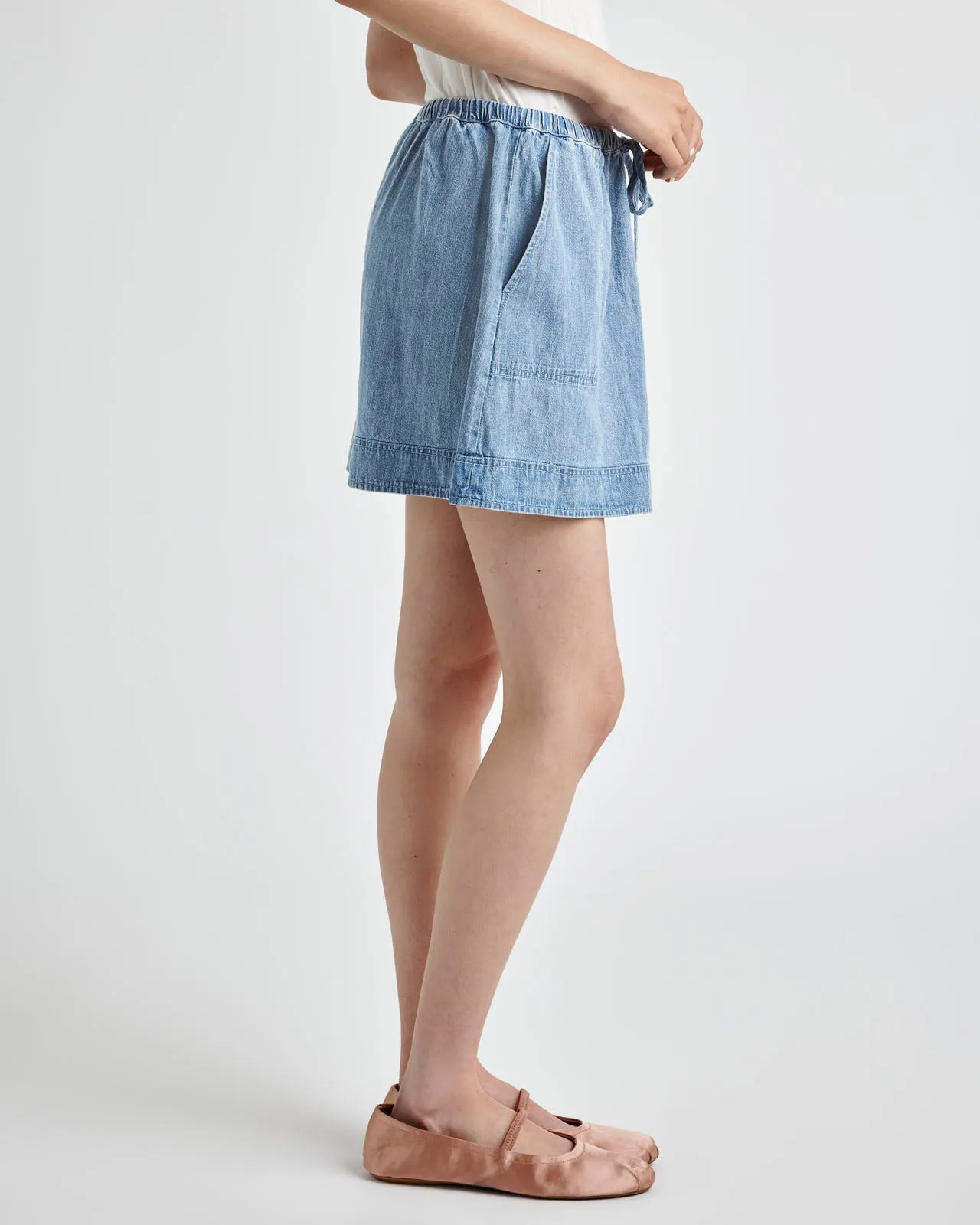 Alice Cotton Indigo Mini Skirt