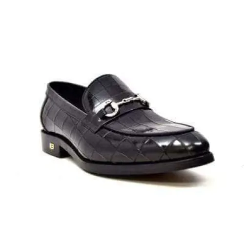 British Walkers Chicago Men's Black Leather Loafers