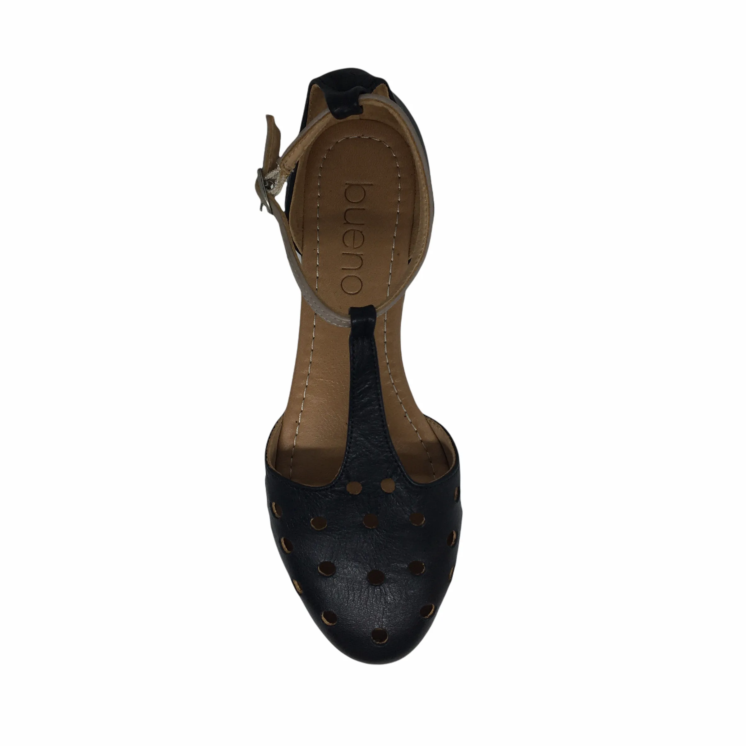 Bueno Elstan Leather Sandal ~ Black ~ Cameo