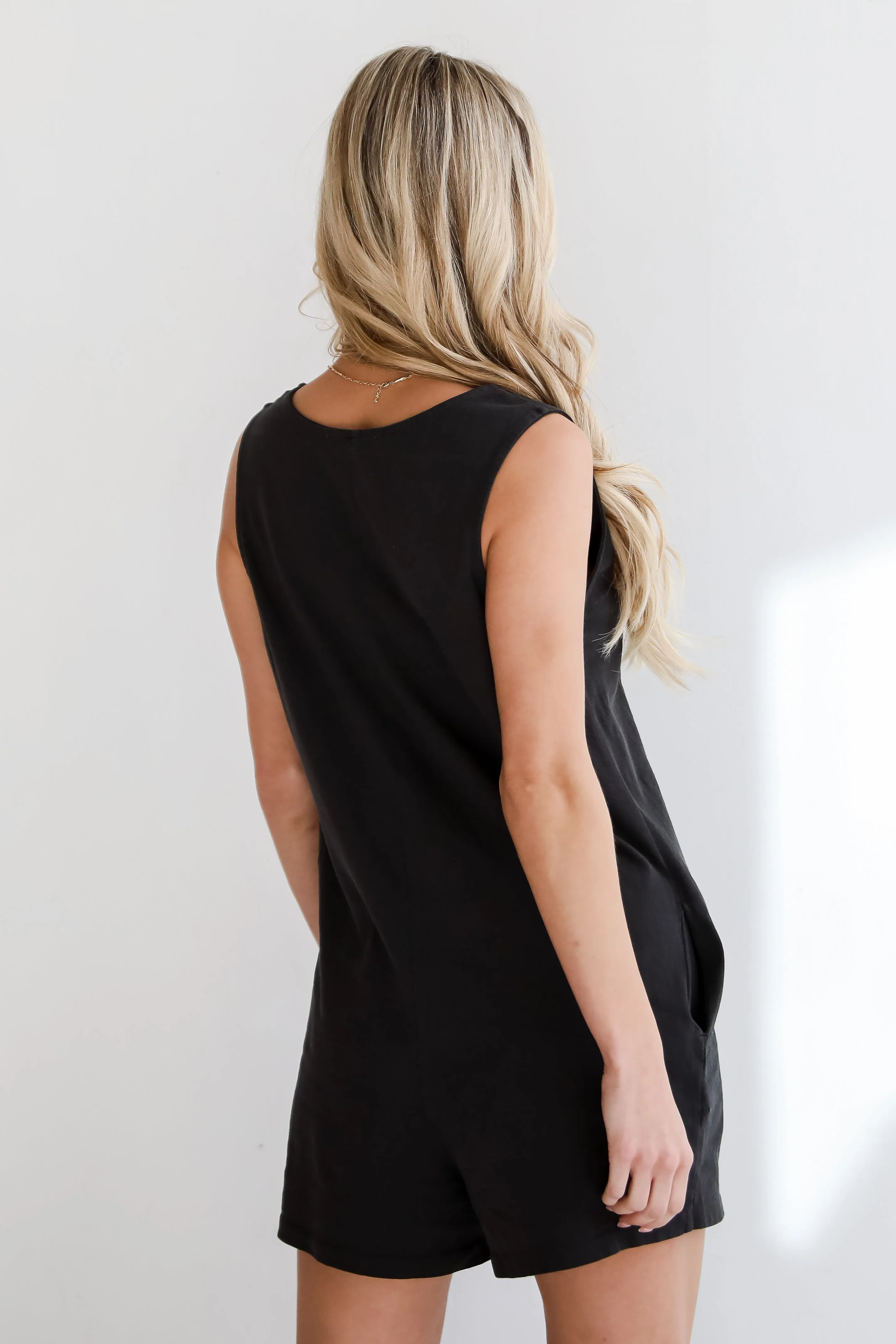 Casual Cutie Black Romper - DU DEAL