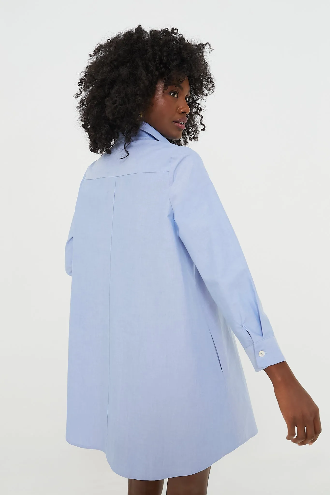 Chambray Harris Shirt Dress