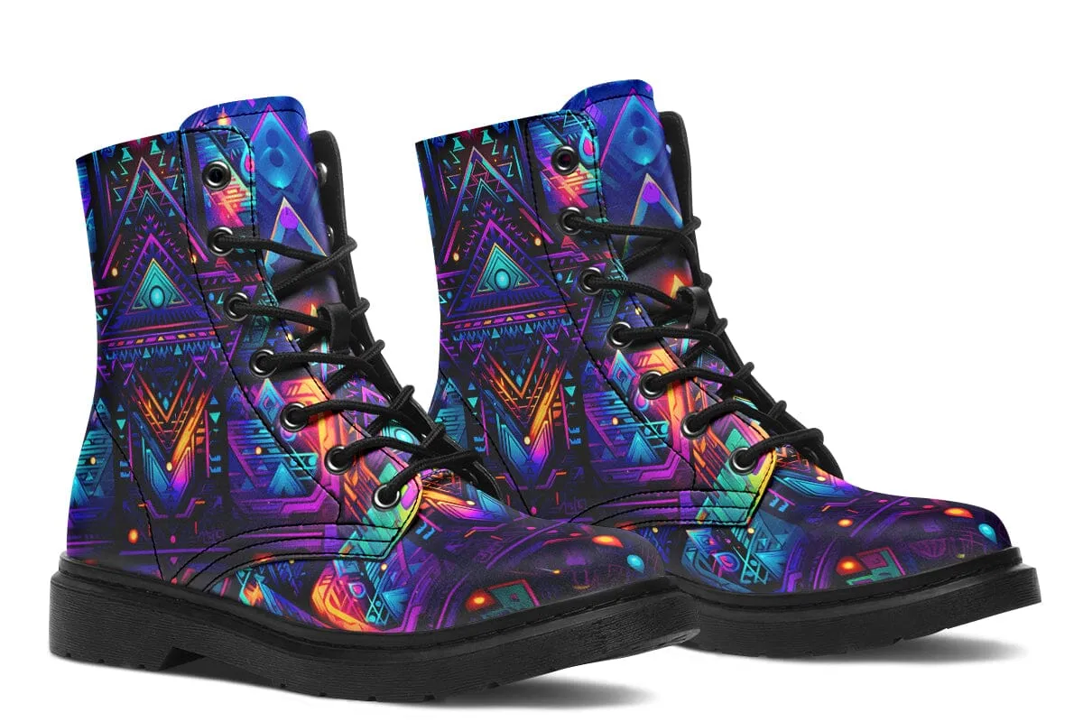 Cyber Night Combat Boots