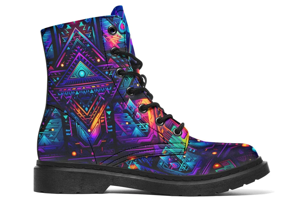 Cyber Night Combat Boots