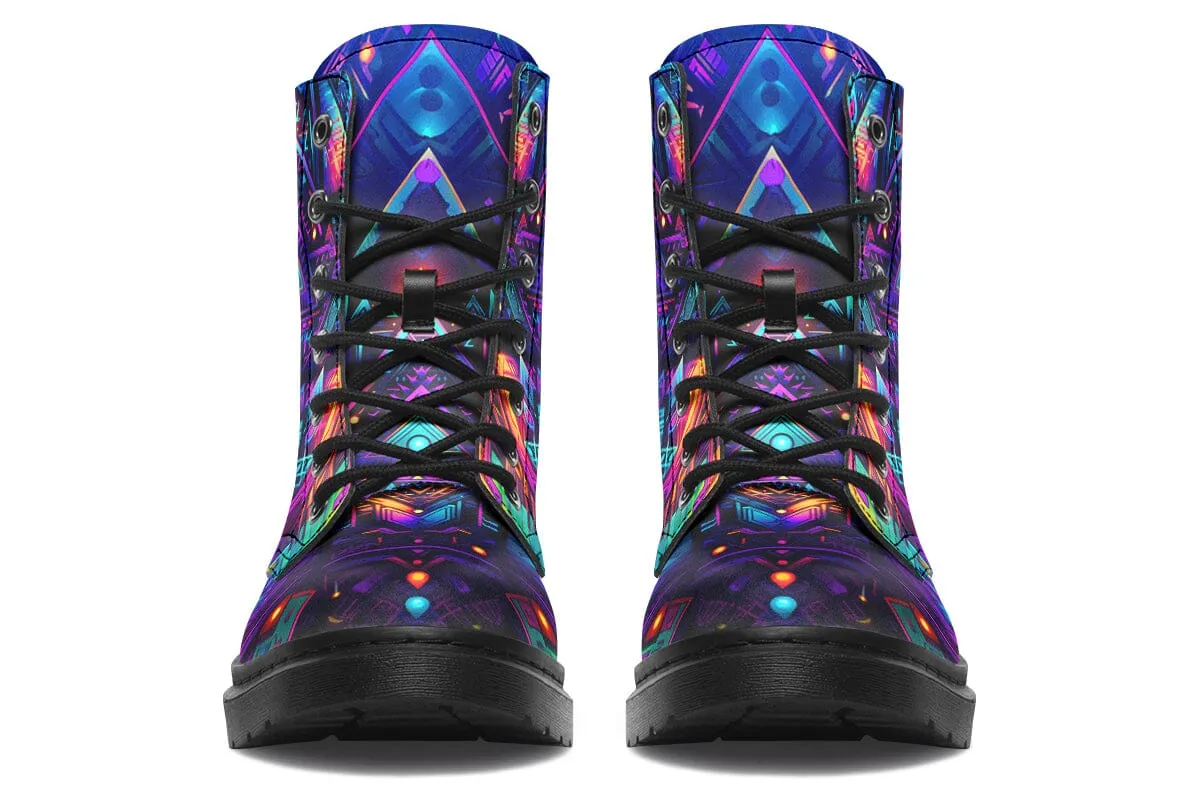 Cyber Night Combat Boots