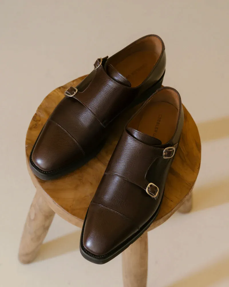 Dark Brown Lightweight Monkstrap Shoe