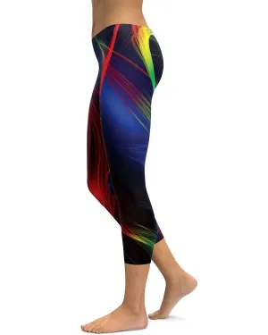 EDM Rainbow Strokes Capris