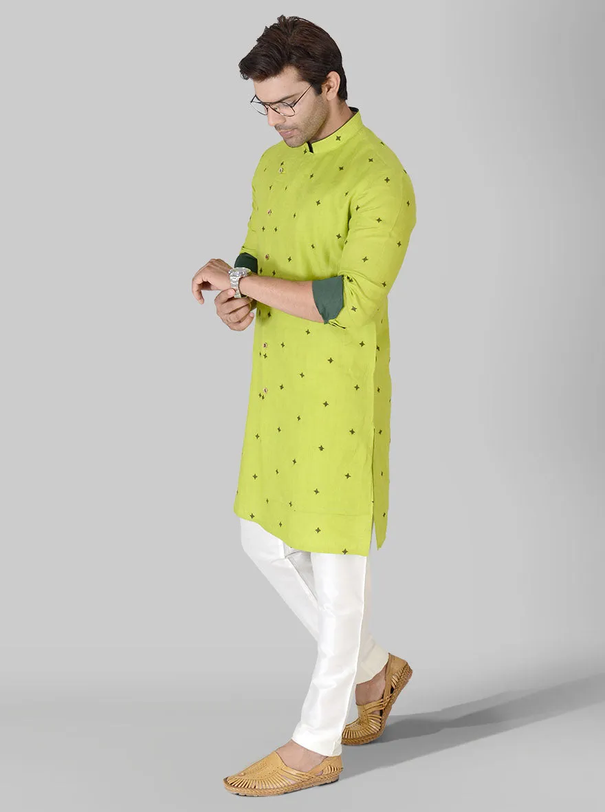 Green & Olive Kurta Set | TULA