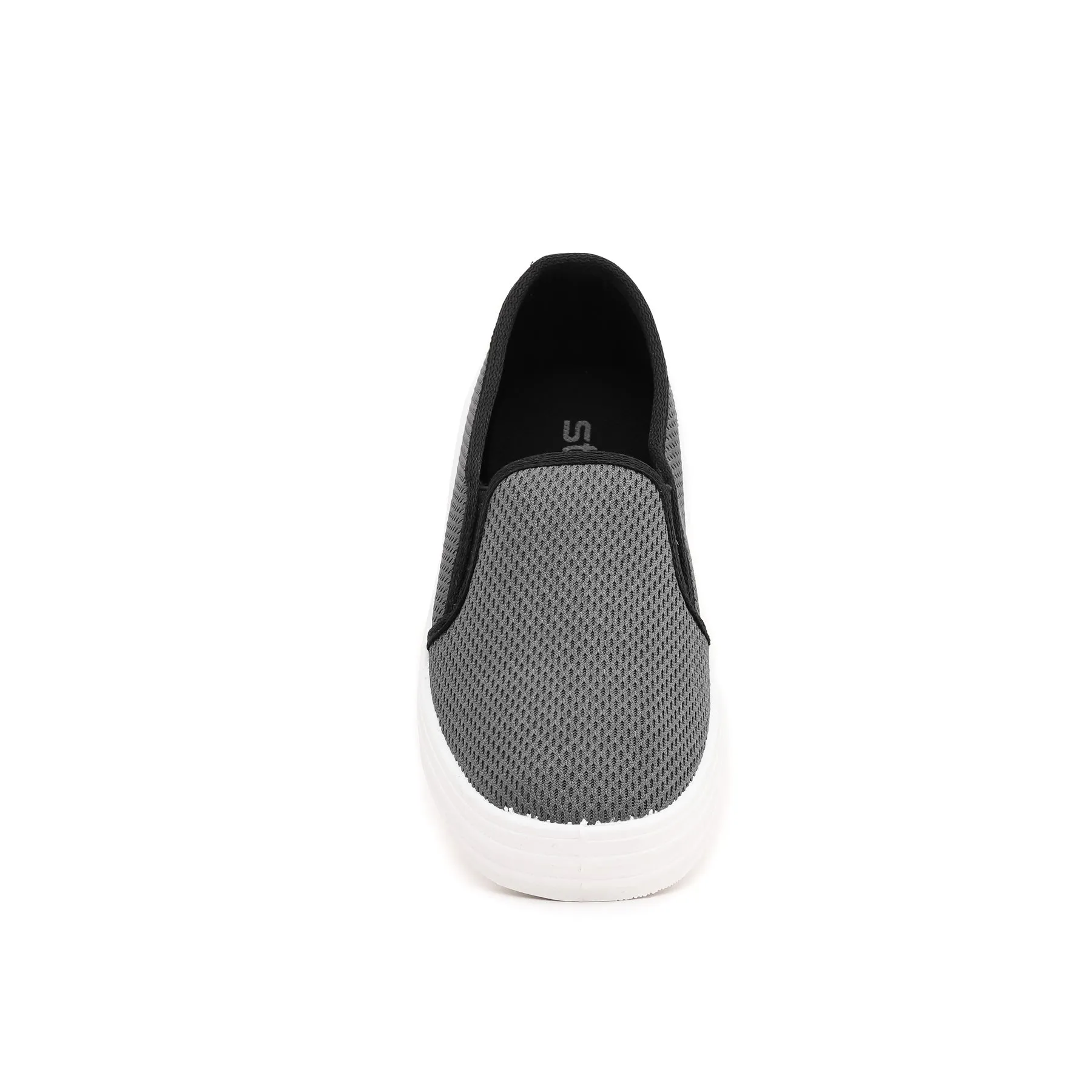 Grey Casual Slip Ons WN6132