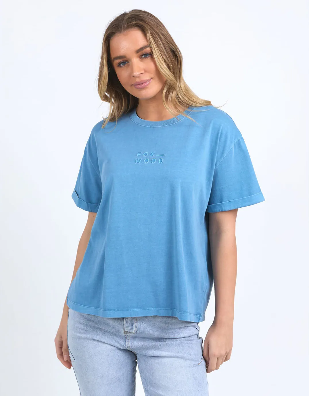 Huntleigh Oversized Tee - Azure Blue