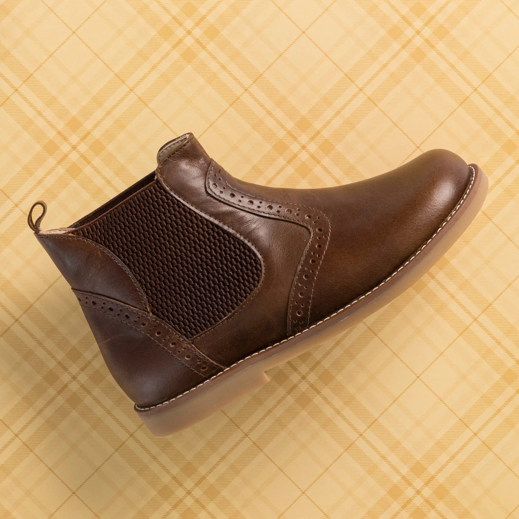 Leather Bootie Apache Brown