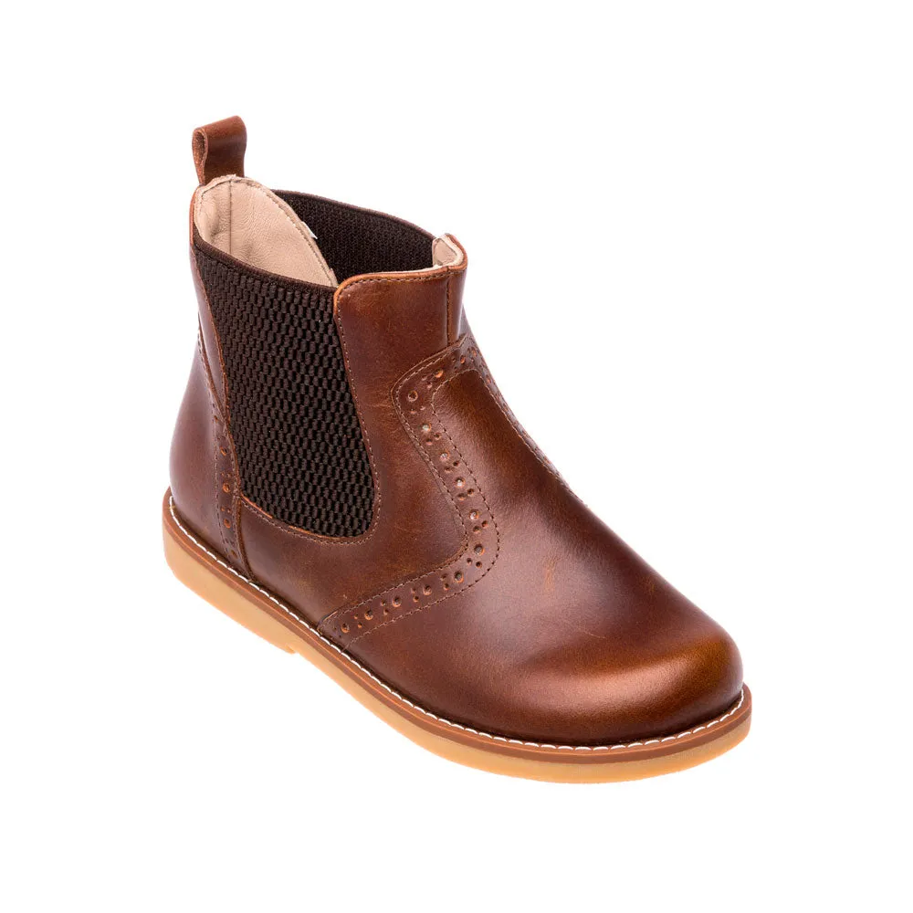 Leather Bootie Apache Brown