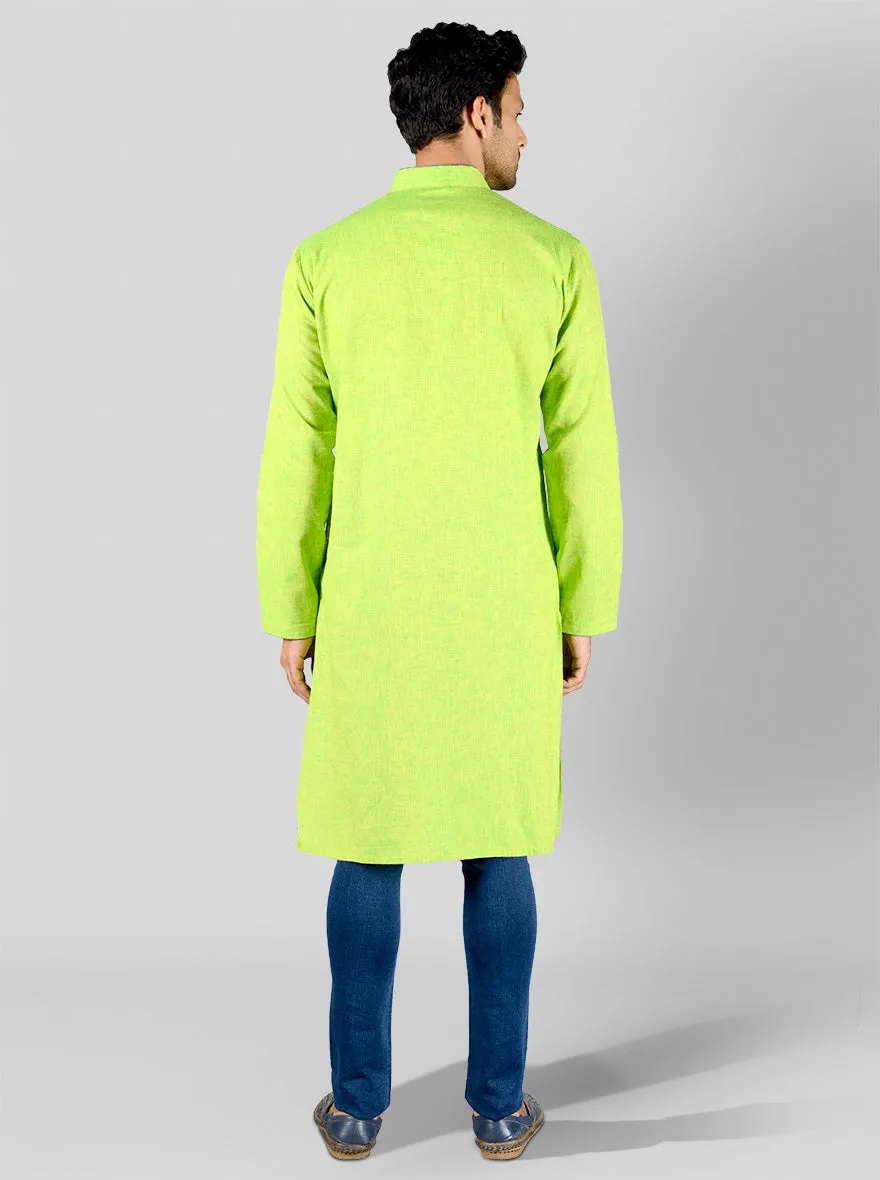 Lime Green Kurta | Azania