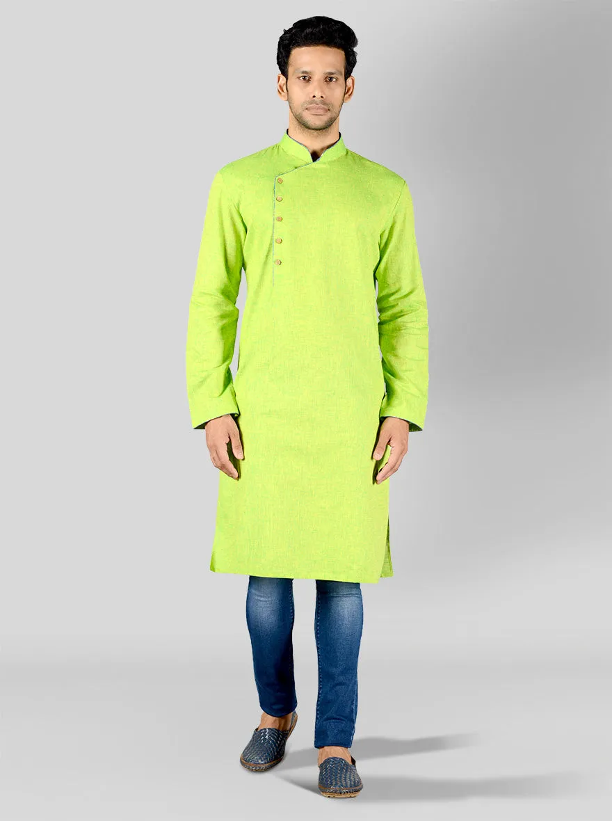 Lime Green Kurta | Azania