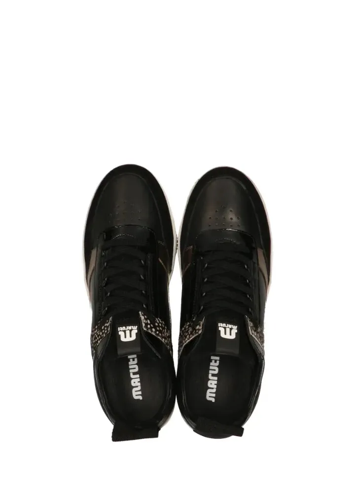 MARUTI MEL LEATHER SNEAKERS BLACK