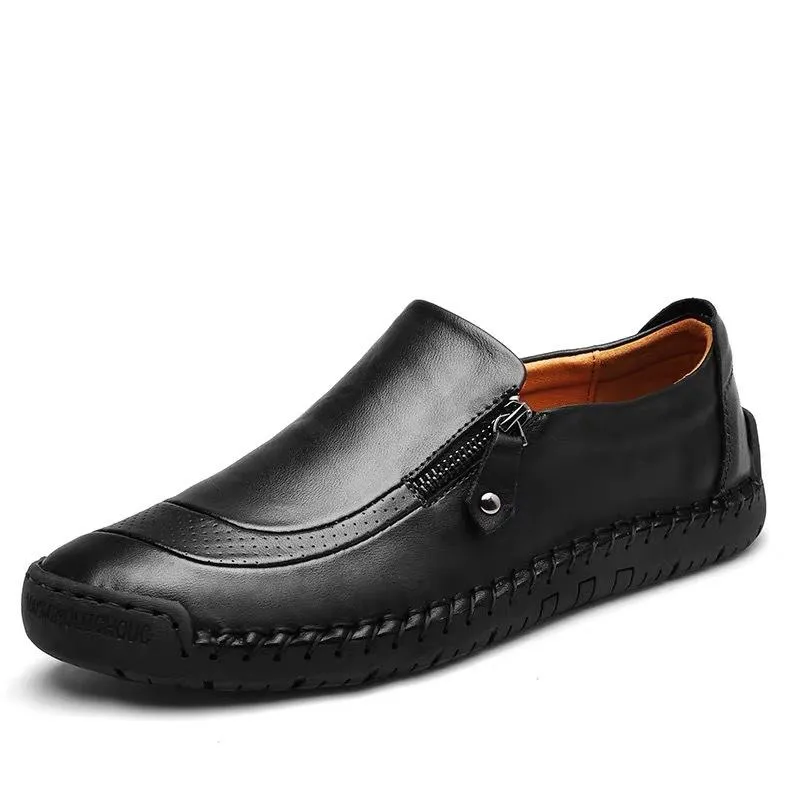 Mens casual loafers slip on dress loafers comfy driver shoes all season flats