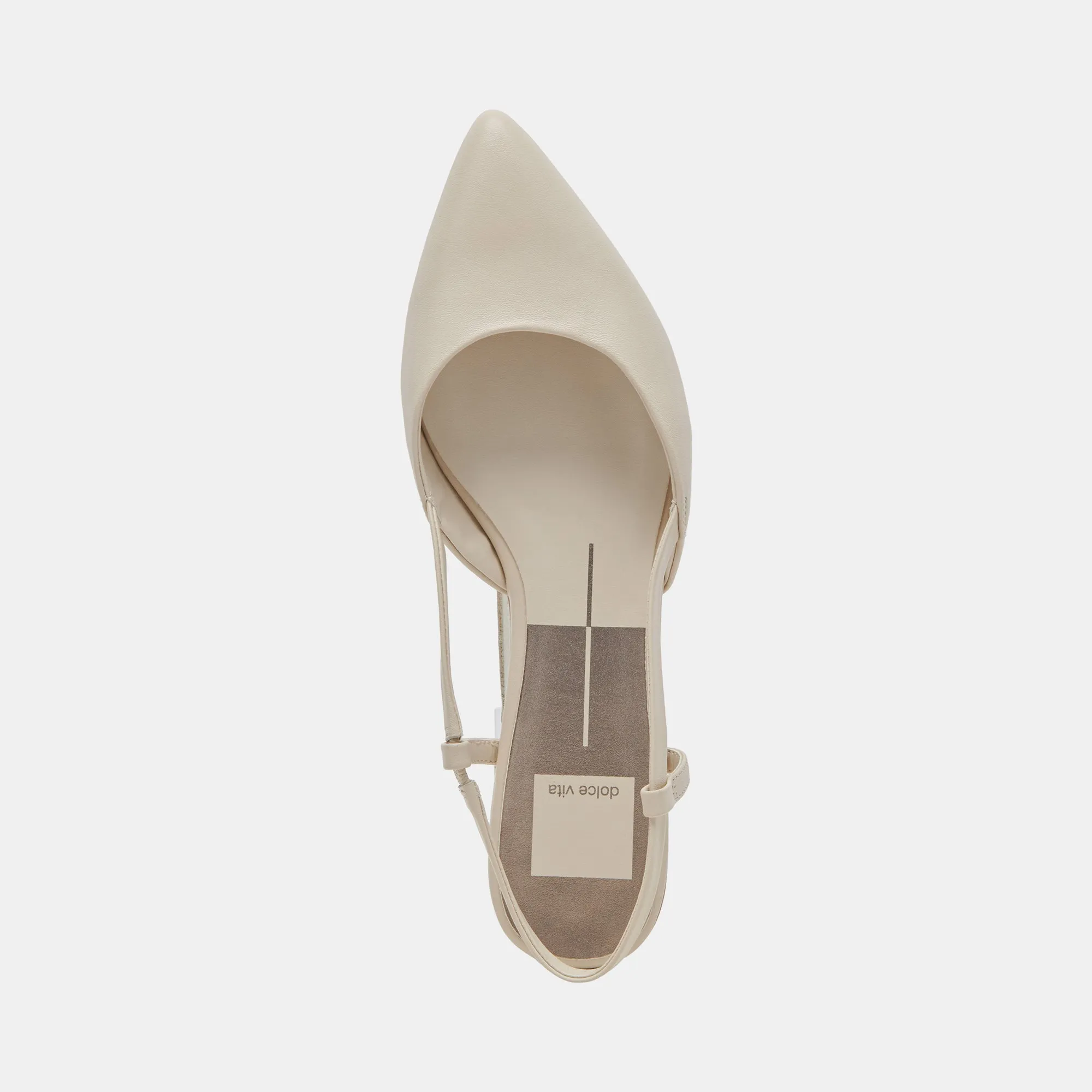 NARAH FLATS IVORY LEATHER - re:vita