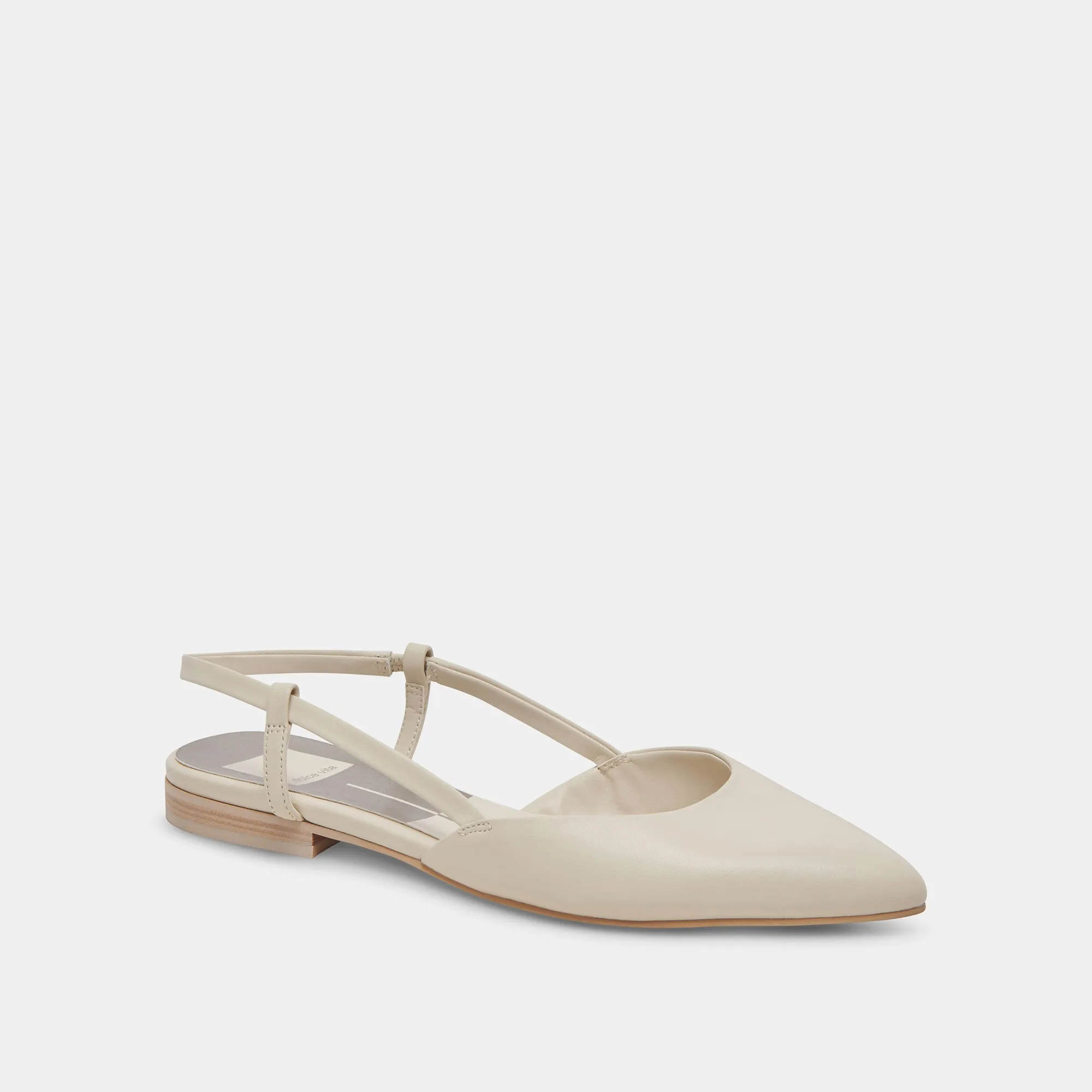 NARAH FLATS IVORY LEATHER - re:vita