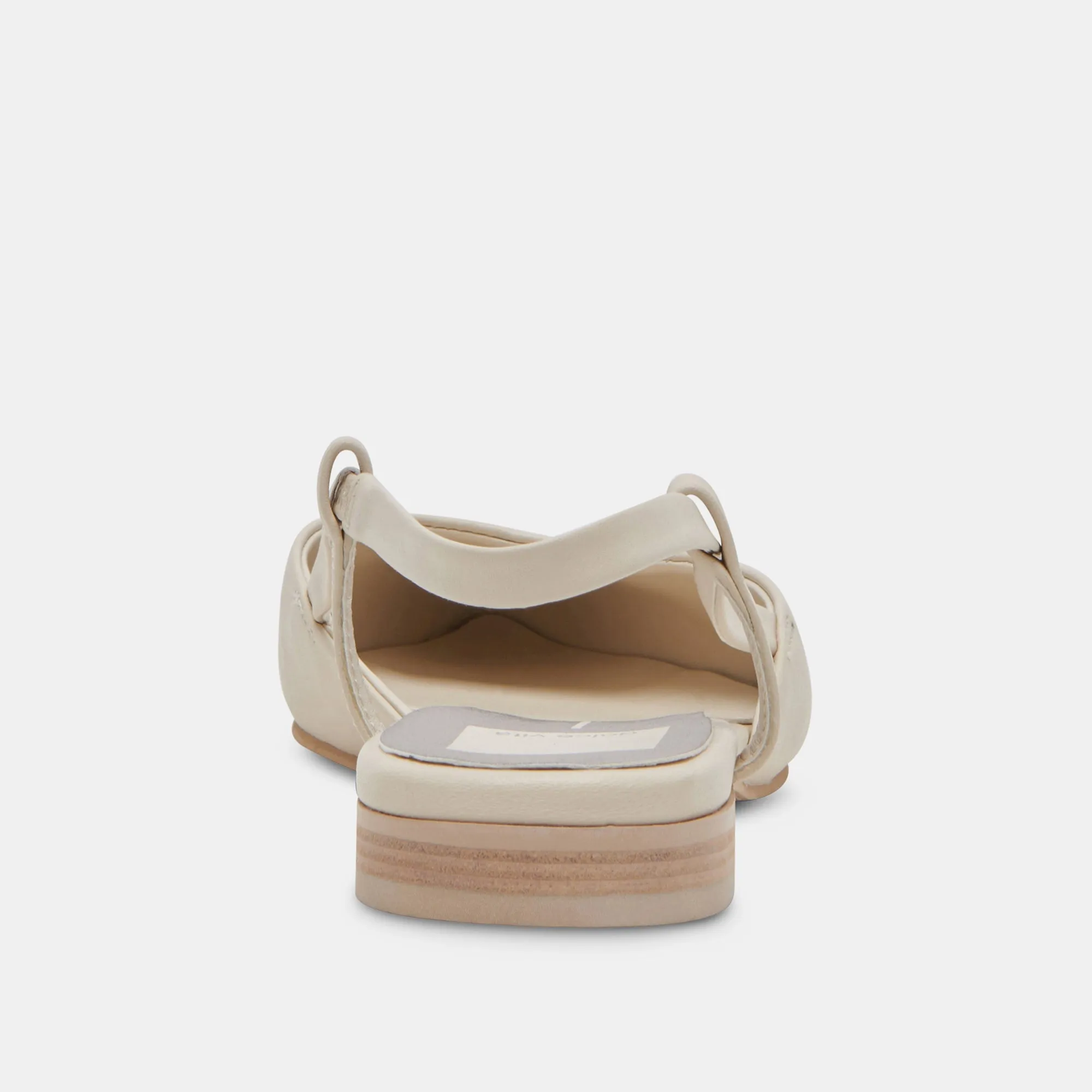 NARAH FLATS IVORY LEATHER - re:vita