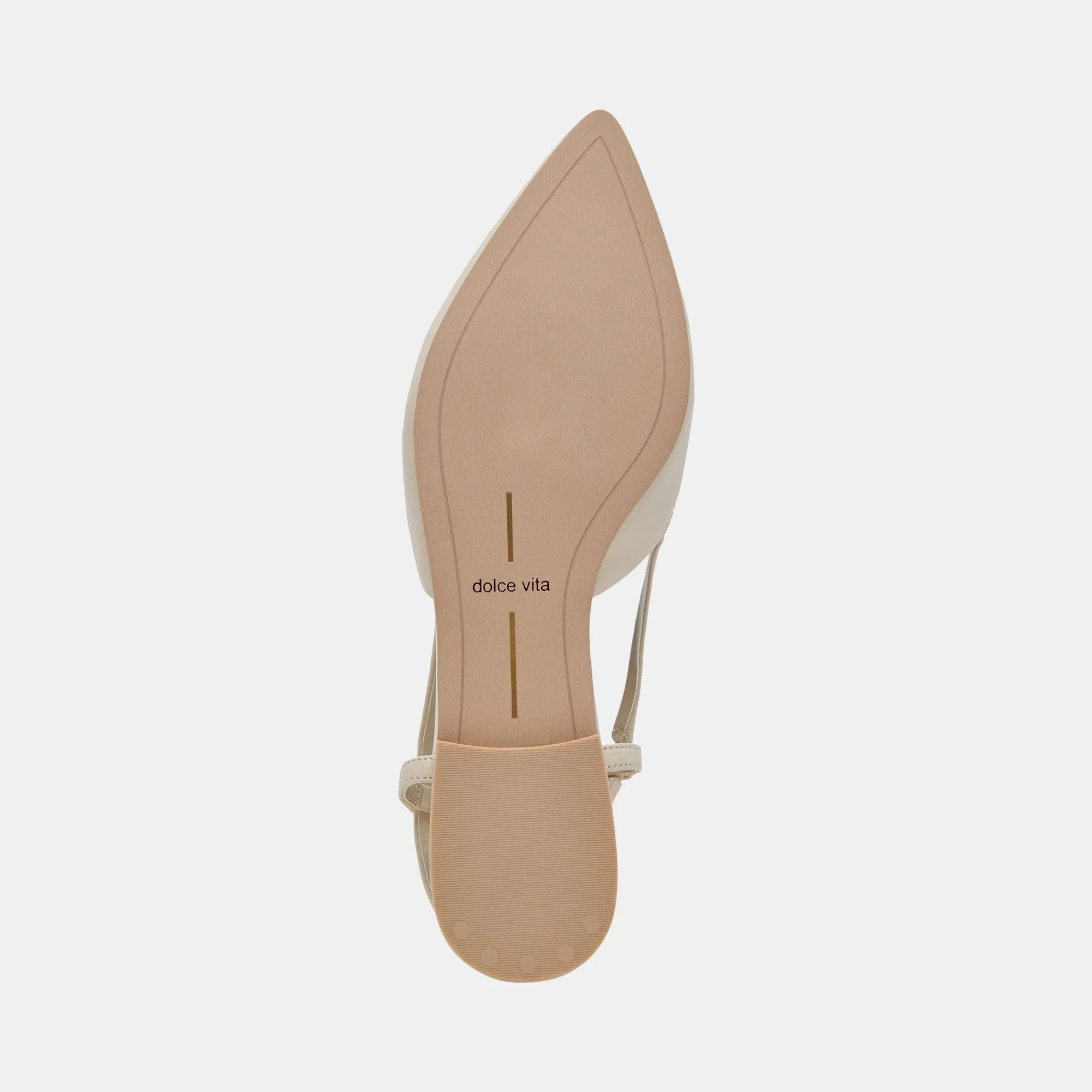 NARAH FLATS IVORY LEATHER - re:vita