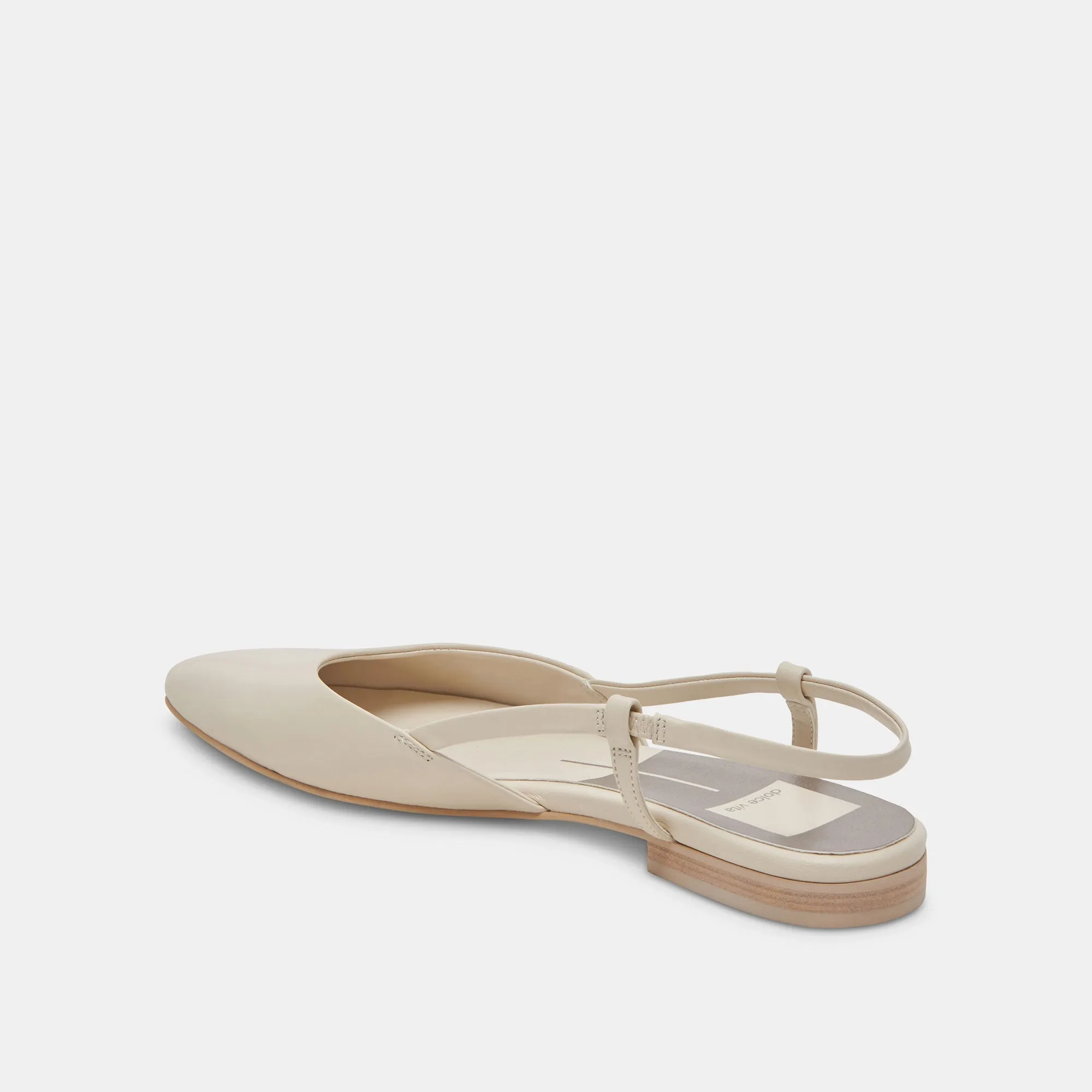 NARAH FLATS IVORY LEATHER - re:vita