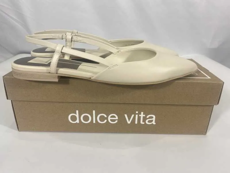 NARAH FLATS IVORY LEATHER - re:vita