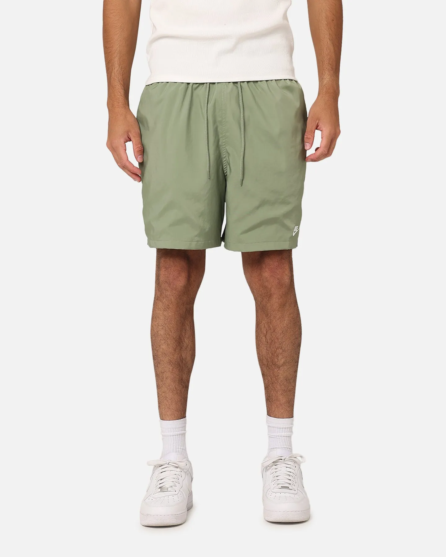 Nike Club Flow Shorts Oil Green/White