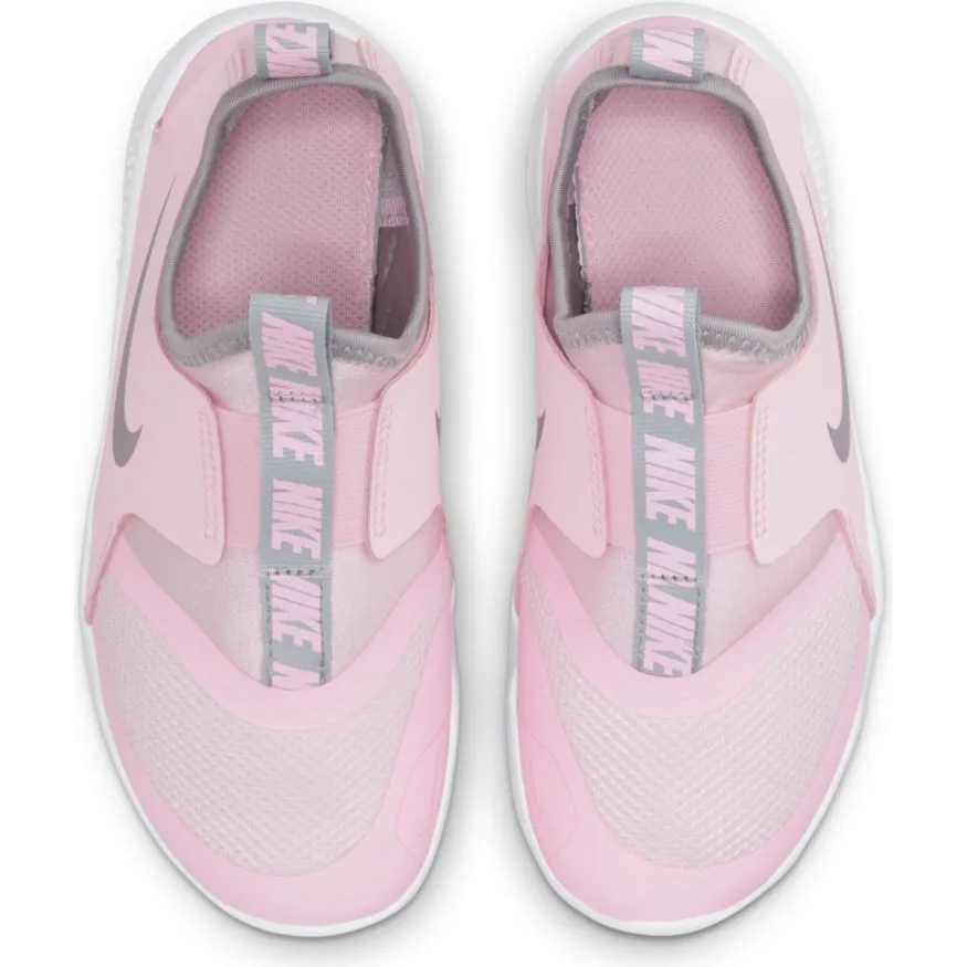 Nike Pink Foam/Metallic Silver Flex Runner Children’s Sneaker