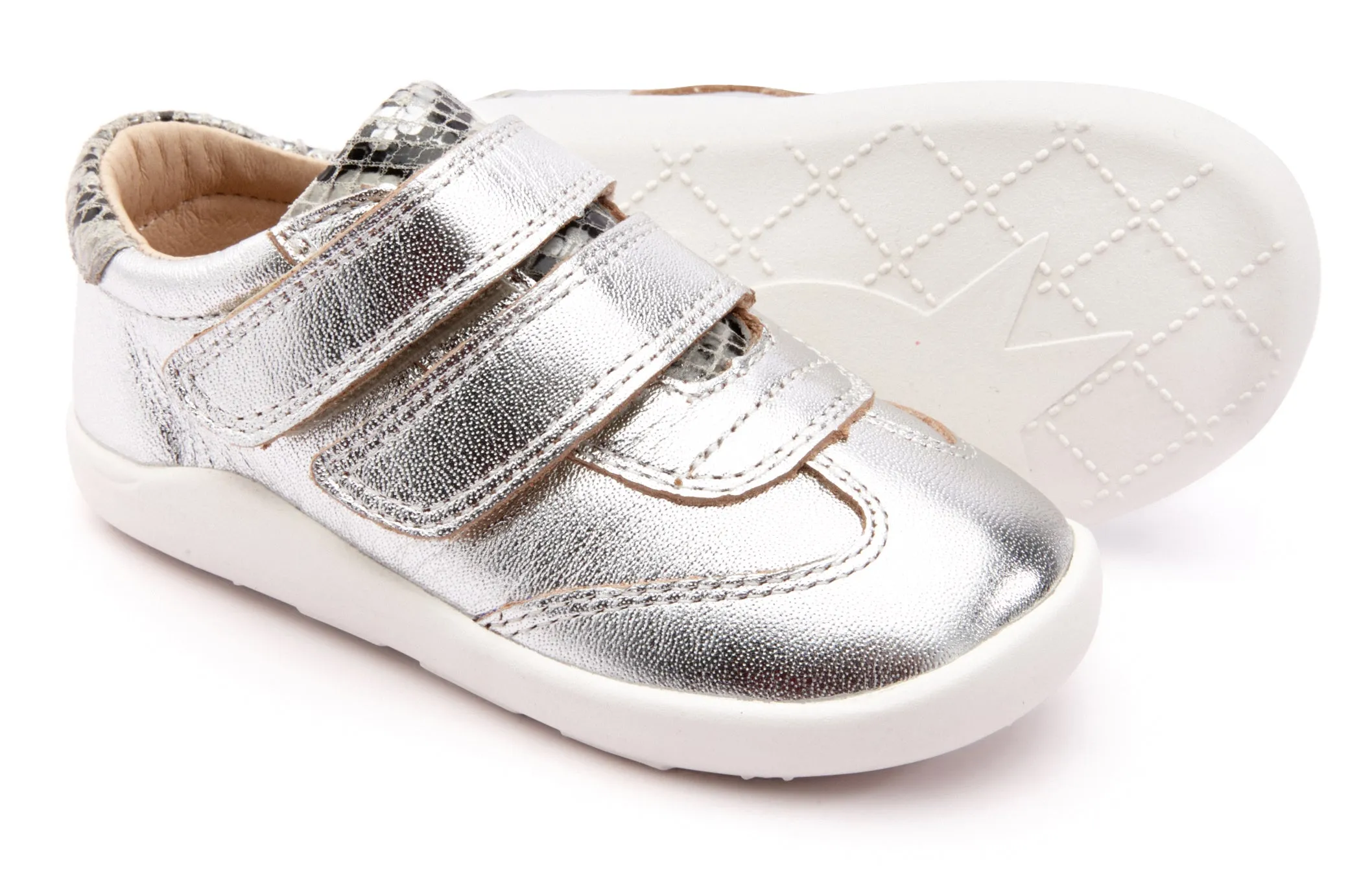 Old Soles Boy's & Girl's 8012 Path Way Shoe - Silver/Grey Serp