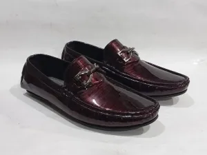 Patent Maroon Casual Loafer for men