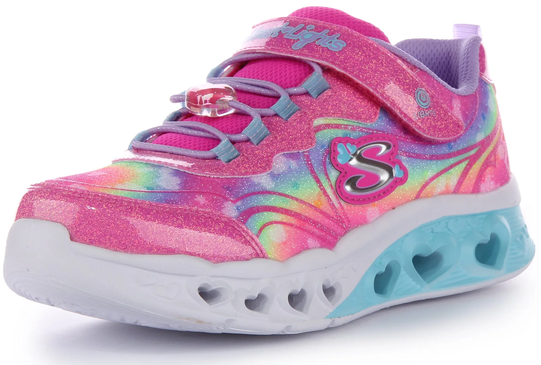 Skechers Flutter Heart In Pinkmulti For Kids