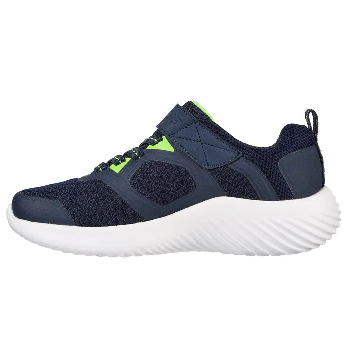 Skechers Kids Bounder Voltvor Navy Lime Trainer