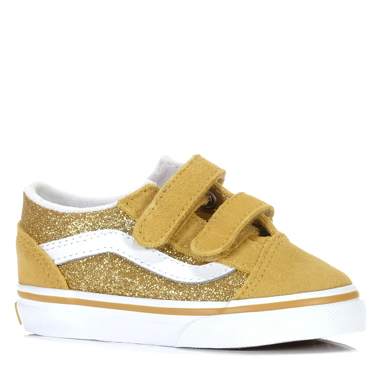 Vans Old Skool V Champagne Gold Glitter