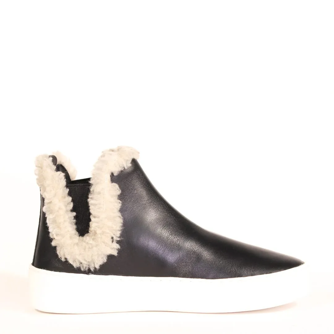 Winston Shearling Detail Sneakers