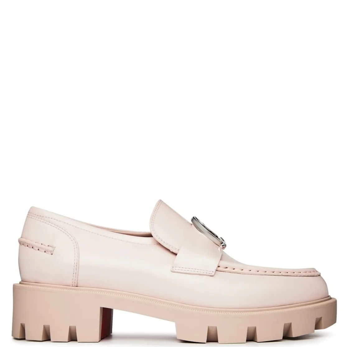 Womens Christian Louboutin Moc Lug Loafers