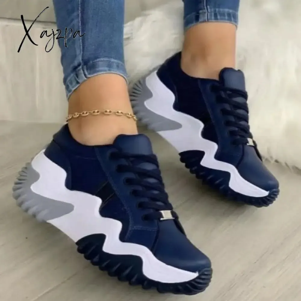 Xajzpa - White Casual Sportswear Daily Patchwork Contrast Round Keep Warm Comfortable Shoes