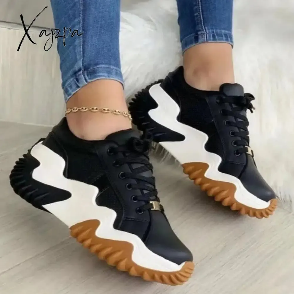 Xajzpa - White Casual Sportswear Daily Patchwork Contrast Round Keep Warm Comfortable Shoes